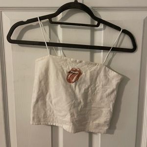 Rolling Stones logo tank top